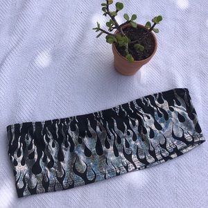 glitter flame bandeau top!